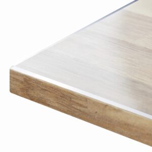 KARAT Tischfolie Crystal nach Maß Transparent mit Abgeschrägter Kante 40 x 135 cm