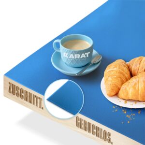 KARAT Tischfolie Empire mit Abgeschrägter Kante Blau 100 x 235 cm