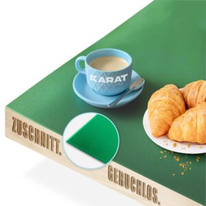 KARAT Tischfolie Empire mit Abgeschrägter Kante Grün 100 x 205 cm