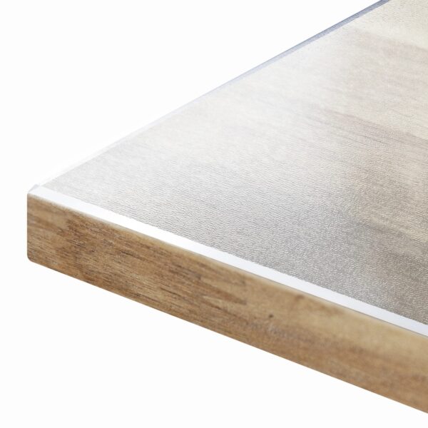 KARAT Tischfolie Imperial Transparent Mattiert mit Abgeschrägter Kante 85 x 85 cm