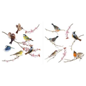 Komar Fenstersticker Birds 30 cm x 30 cm