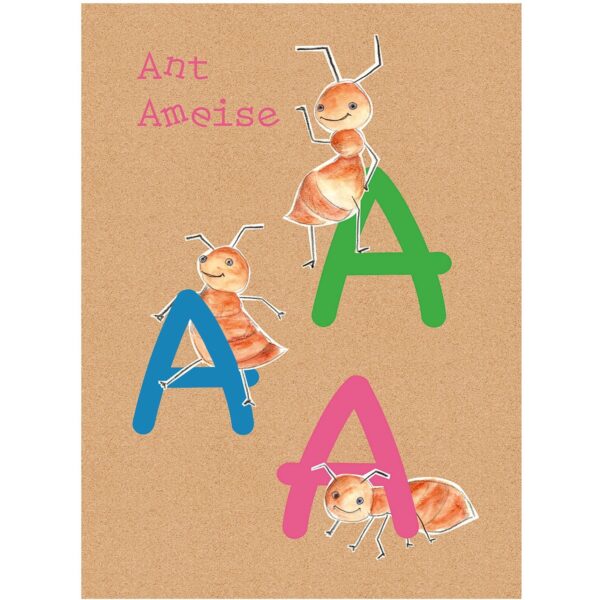 Komar Wandbild ABC Animal A 40 x 50 cm