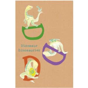 Komar Wandbild ABC Animal D 30 x 40 cm