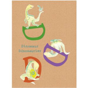 Komar Wandbild ABC Animal D 40 x 50 cm
