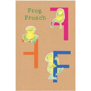 Komar Wandbild ABC Animal F 30 x 40 cm