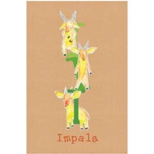 Komar Wandbild ABC Animal I 30 x 40 cm