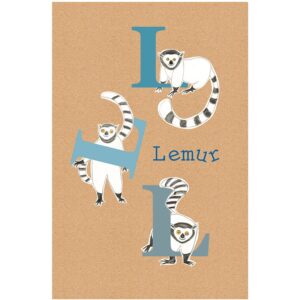 Komar Wandbild ABC Animal L 30 x 40 cm