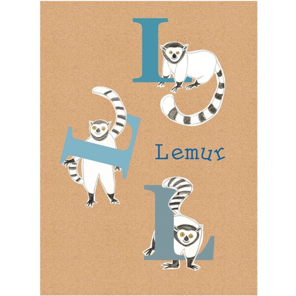 Komar Wandbild ABC Animal L 40 x 50 cm