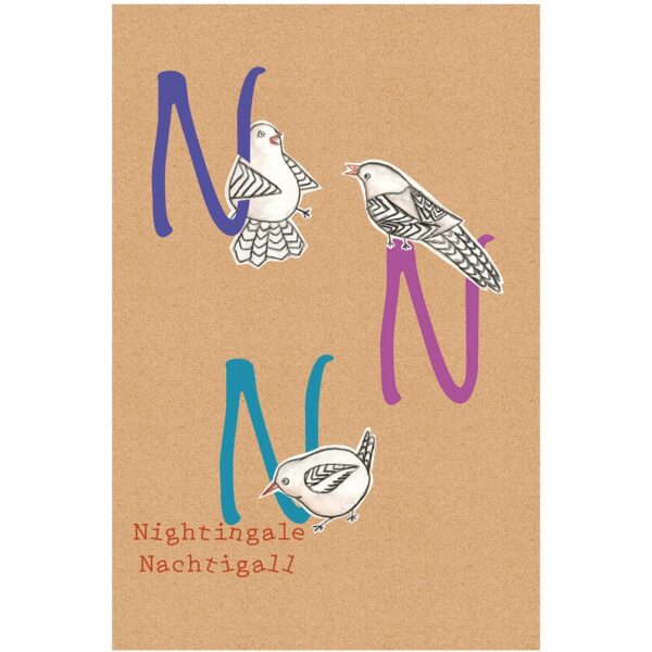 Komar Wandbild ABC Animal N 30 x 40 cm