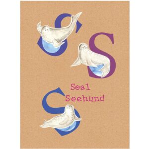 Komar Wandbild ABC Animal S 40 x 50 cm