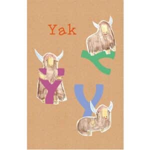 Komar Wandbild ABC Animal Y 50 x 70 cm