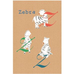 Komar Wandbild ABC Animal Z 30 x 40 cm