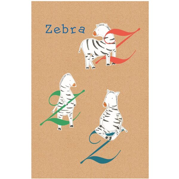 Komar Wandbild ABC Animal Z 30 x 40 cm