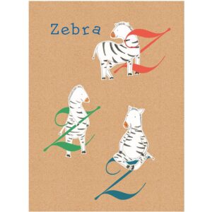 Komar Wandbild ABC Animal Z 40 x 50 cm