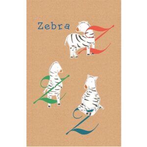 Komar Wandbild ABC Animal Z 50 x 70 cm