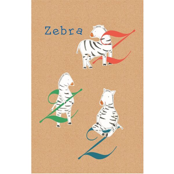 Komar Wandbild ABC Animal Z 50 x 70 cm