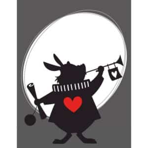 Komar Wandbild Alice Rabbit 50 x 70 cm