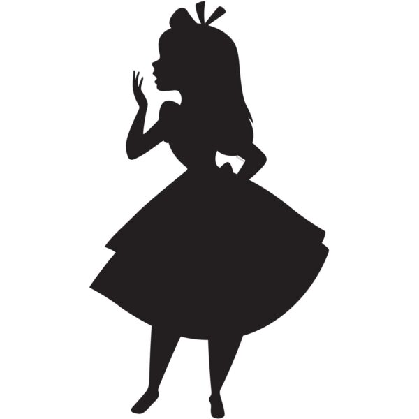 Komar Wandbild Alice Silhouette 30 x 40 cm