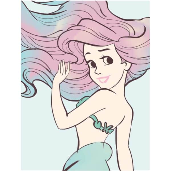 Komar Wandbild Ariel Aquarell 40 x 50 cm