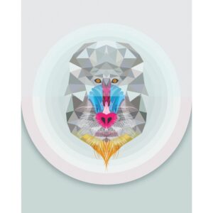 Komar Wandbild Baboon 40 x 50 cm