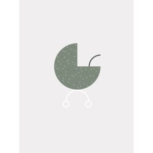 Komar Wandbild Baby Hello World 30 x 40 cm