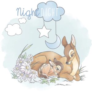 Komar Wandbild Bambi Good Night 50 x 70 cm