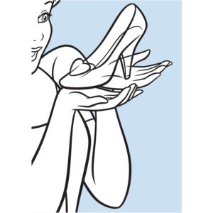 Komar Wandbild Cinderella Shoe 30 x 40 cm