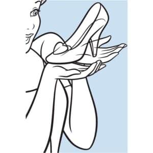 Komar Wandbild Cinderella Shoe 50 x 70 cm