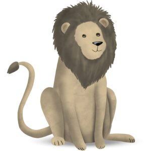 Komar Wandbild Cute Lion 30 x 40 cm