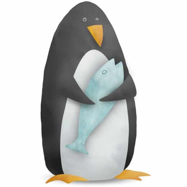 Komar Wandbild Cute Penguin 40 x 50 cm