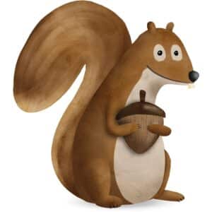 Komar Wandbild Cute Squirrel 40 x 50 cm