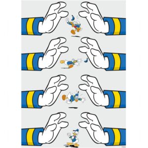 Komar Wandbild Donald Hands 30 x 40 cm