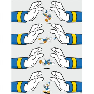 Komar Wandbild Donald Hands 40 x 50 cm