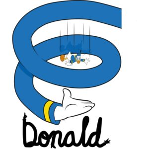 Komar Wandbild Donald Spiral 30 x 40 cm