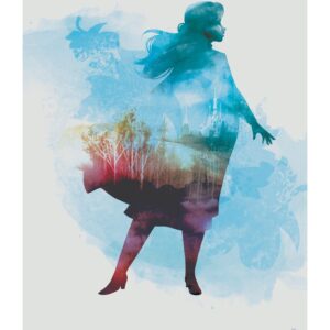 Komar Wandbild Frozen Anna Aquarell 30 x 40 cm