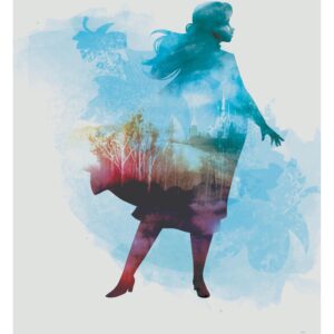 Komar Wandbild Frozen Anna Aquarell 40 x 50 cm
