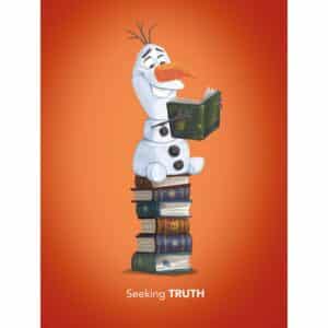 Komar Wandbild Frozen Olaf Reading 30 x 40 cm