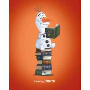 Komar Wandbild Frozen Olaf Reading 40 x 50 cm