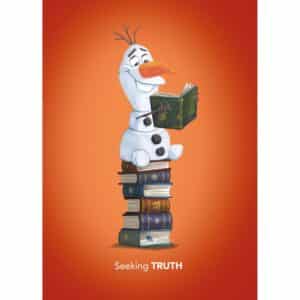 Komar Wandbild Frozen Olaf Reading 50 x 70 cm