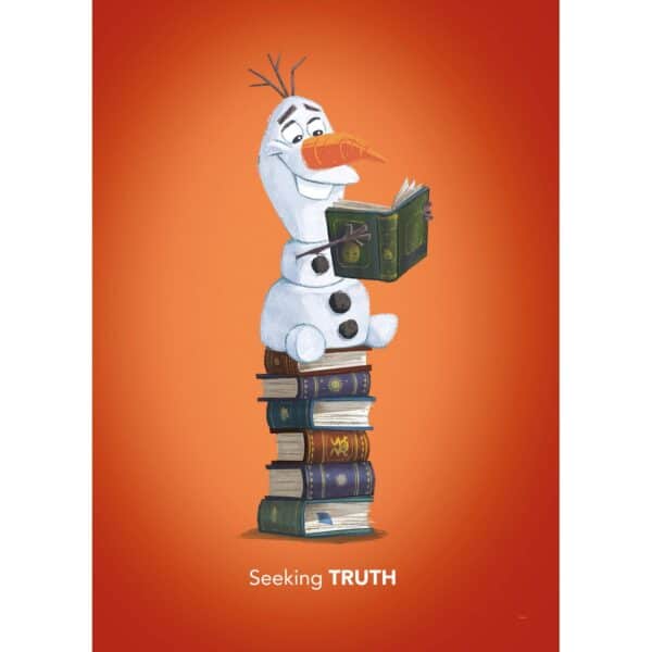 Komar Wandbild Frozen Olaf Reading 50 x 70 cm