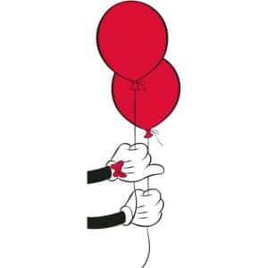 Komar Wandbild Mickey Mouse Balloon 30 x 40 cm