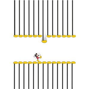 Komar Wandbild Mickey Mouse Footlines 30 x 40 cm