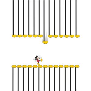 Komar Wandbild Mickey Mouse Footlines 40 x 50 cm