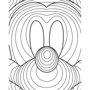 Komar Wandbild Mickey Mouse Lines 40 x 50 cm