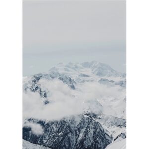 Komar Wandbild Mountains Clouds 50 x 70 cm
