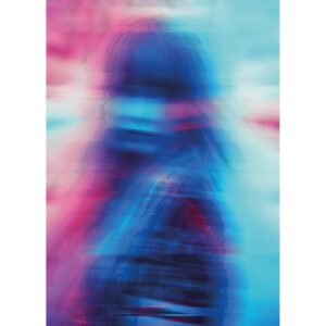 Komar Wandbild Neon Girl 50 x 70 cm