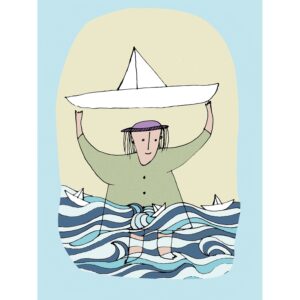 Komar Wandbild Paper Ship 40 x 50 cm