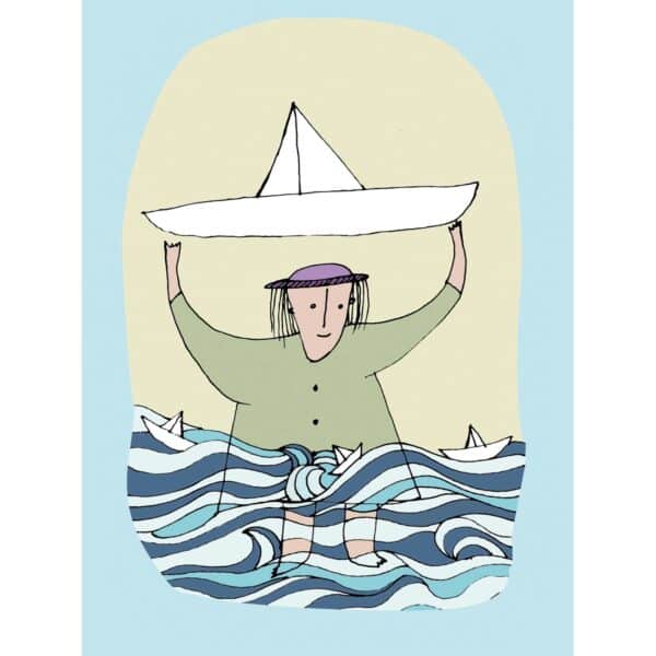 Komar Wandbild Paper Ship 40 x 50 cm