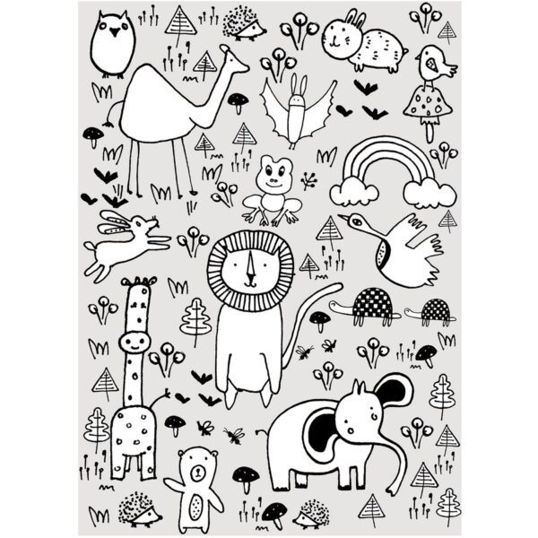 Komar Wandbild Scribble Park 30 x 40 cm