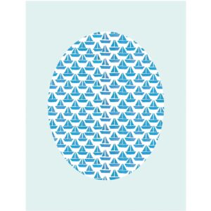 Komar Wandbild Shelly Aqua 40 x 50 cm